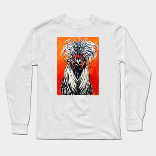 Fiery Polish Rooster, Roody Long Sleeve T-Shirt